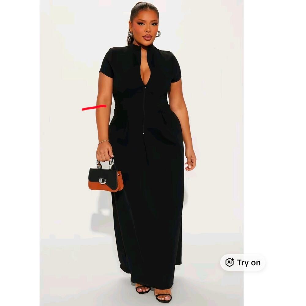 Too Busy To Care Maxi Dress BLACK - Picture 2 of 5